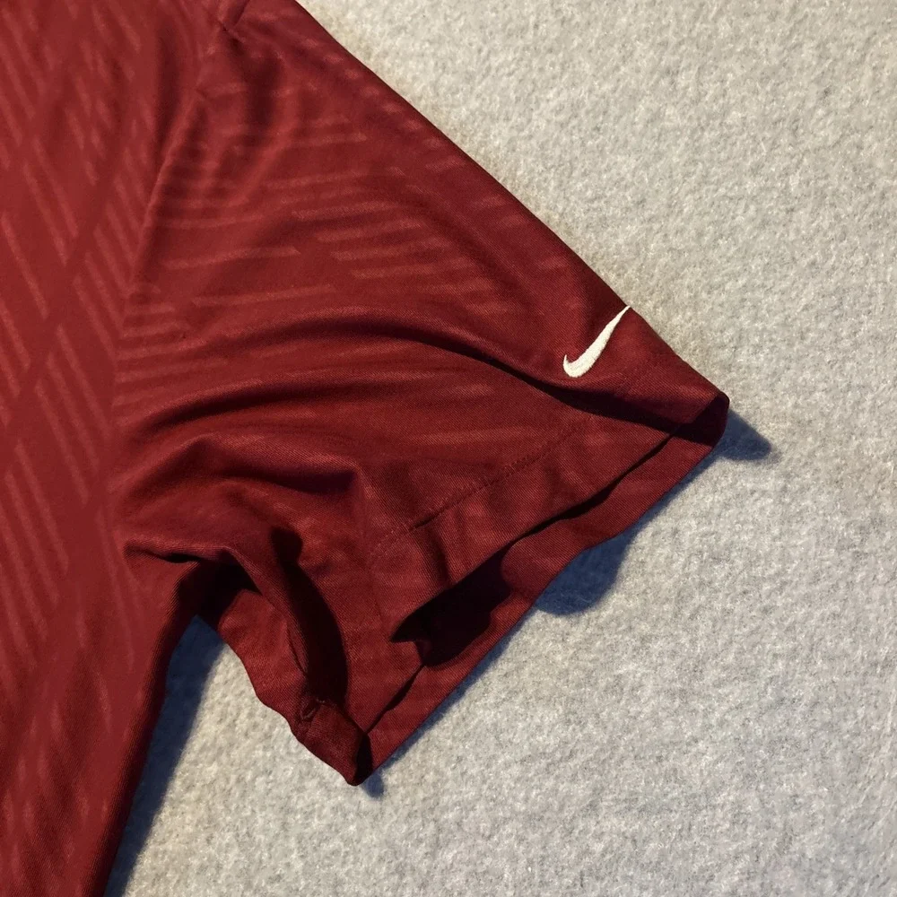 NIKE GOLF Men's Polo Tour Performance Dri Fit‎ Sz XL Red Very Good Cond.